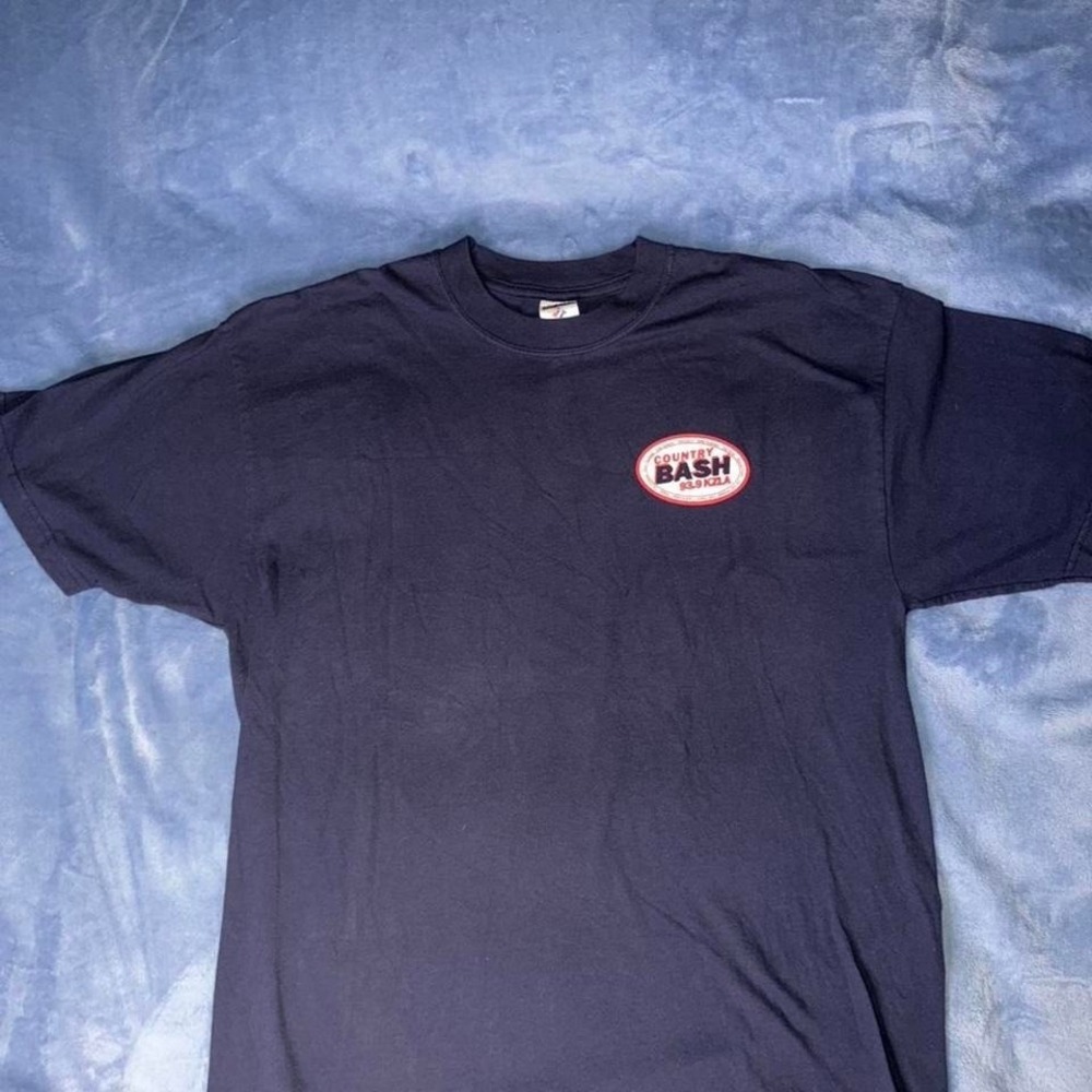 Vintage Country Bash Concert Shirt Mens XL Blue 2004 93.9 KZLA Kid‎ Rock Reba